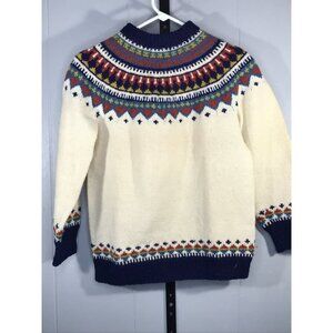 Vintage Icelandic Norwegian Wool Ski Sweater Womens MD